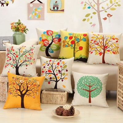 Multi-Color Floral Cushion Covers Pack of 7