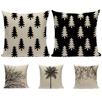 Tree Flower Cushion Covers Pack 5