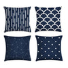 Navy Blue Cushions Covers Pack 4