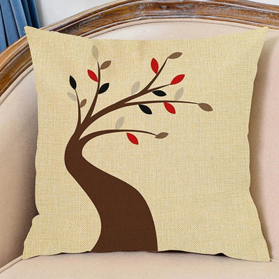 Green Plant Tree Cushion Covers Pack 5