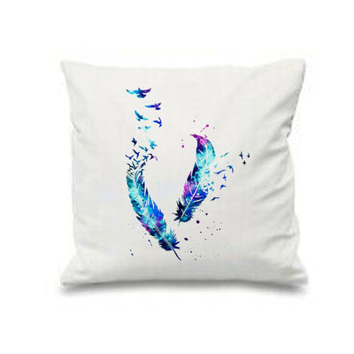 Watercolors Feathers Cushion Covers Pack of 4