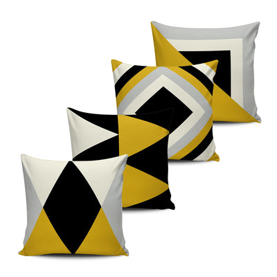 Kit Geometric Cushion Covers Pack 4