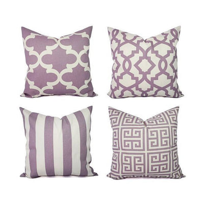 Purple Moderate Cushion Covers Pack of 4