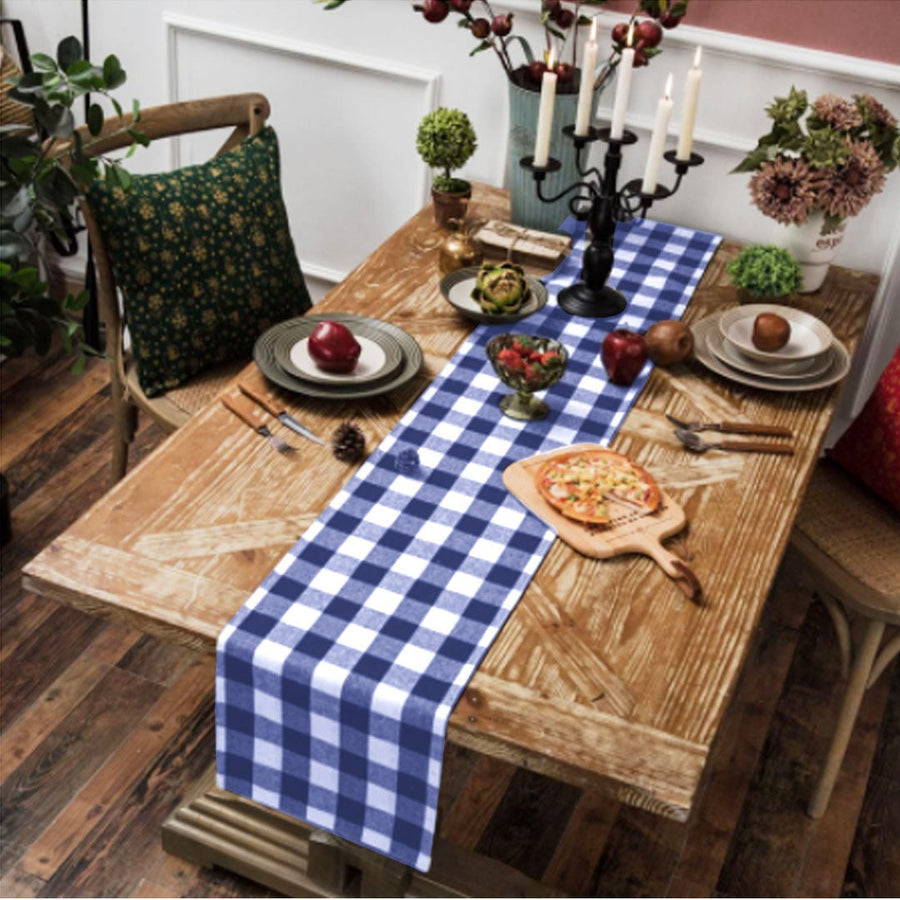 Buffalo Plaid Pattern Print Table Runner