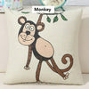 Cute Animal Cat Monkey Cushion Covers Pack 6