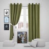 Ochre Eyelet Curtains