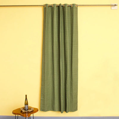 Ochre Eyelet Curtains