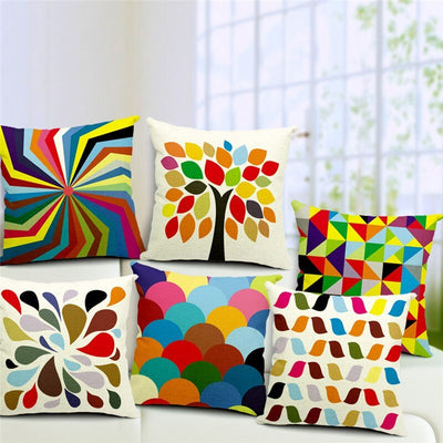 Colorful Geometry Cushion covers Pack of 6