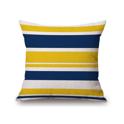 Blue & Yellow Cushion Coves Pack of 6