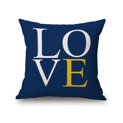 Blue & Yellow Cushion Coves Pack of 6