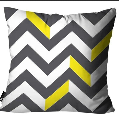 Yellow Decorative Cushion Covers Pack 4