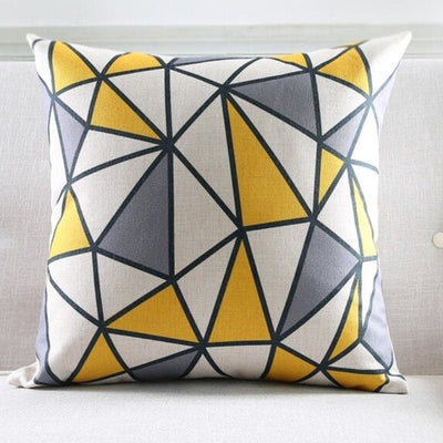 Yellow Copper Cushion Covers Pack 4