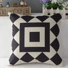 Linen Black and White Cushion Covers Pack of 4