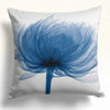 Blue Floral Pillow Cushion Covers pack of 4