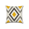 Yellow Grey Geometric Cushion Cover Pack 4