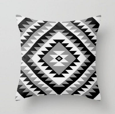 Aztec Black Geometric Cushion Cover Pack of 4