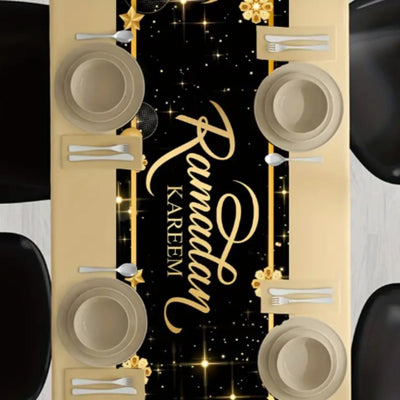 Ramdan Special Golden Table Runners