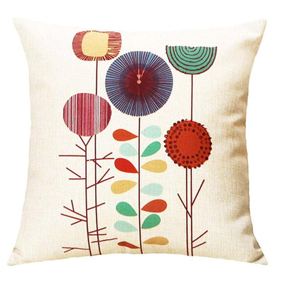 Emvency Boho Flowers Cushion Covers Pack of 4